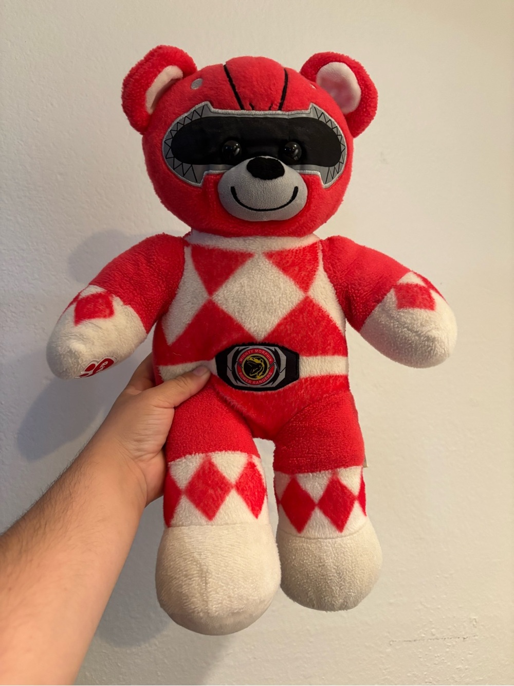 Build-A-Bear Red & White Power Ranger Style Plush